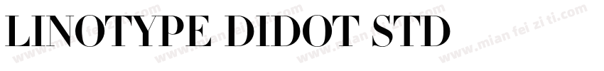 Linotype Didot Std字体转换